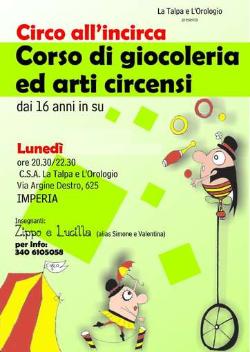 Corso di giocoleria e arti circensi al Centro Sociale Autogestito 